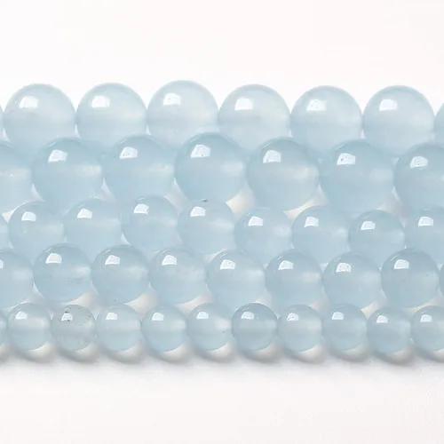 Vista 51 de 45 Cuentas de Piedra Natural de 5⁄16 Pulgadas (8 mm) con Cuentas de Amazonita Azul para Hacer Joyería AAA Redondas Cuentas Sueltas Piedras