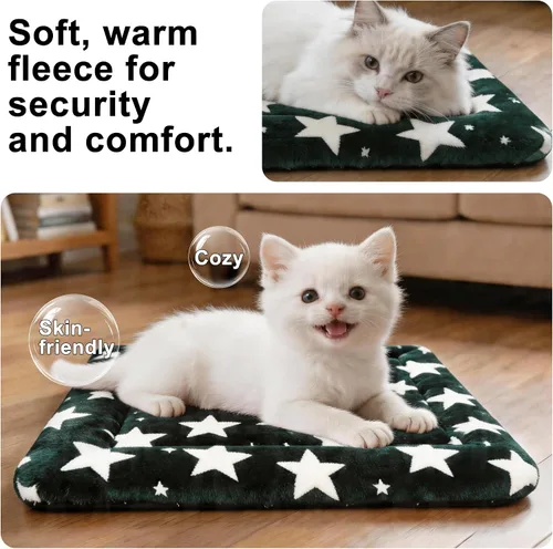 Vista 5 de Tapete para cama de perro, suave y cómodo, para jaula, cama y alfombrilla duradera para perros y gatos, ideal para jaulas, perreras y uso doméstico