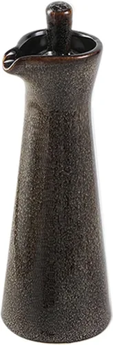 Vista 8 de Botella dispensadora de cerámica de aceite de oliva, adecuada para almacenamiento de aceite, vinagre, salsa de soja, 120ml / 4oz - Beige