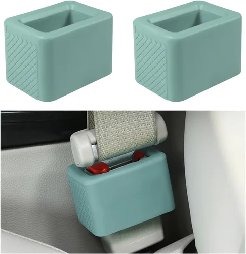 Vista 14 de 2 soportes para hebilla de cinturón de seguridad, hebilla de silicona para cinturón de seguridad para un fácil acceso, el fijador de hebilla
