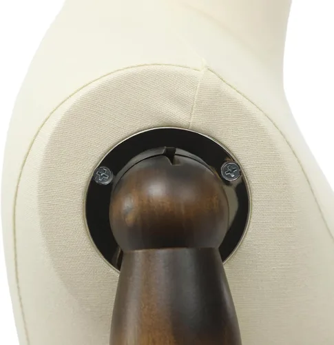 Vista 8 de Forma de vestido de maniquí masculino con soporte, cuerpo de maniquí de altura ajustable con estante desmontable para pantalones y soporte
