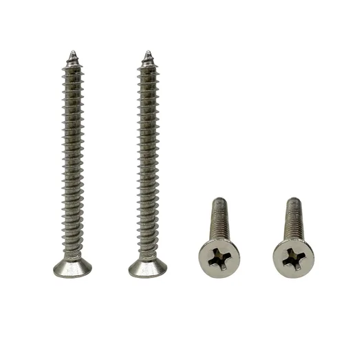 Vista 11 de Tornillos de madera M4x10mm, tornillo Phillips de cabeza plana de acero inoxidable, tornillo autorroscante de cabeza avellanada Phillips