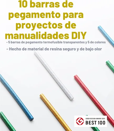 Vista 7 de HOTO Pistola de pegamento caliente inalámbrica, calentamiento rápido de 30 segundos, mini pistola de pegamento caliente a baja temperatura
