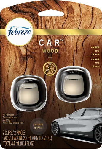 Vista 16 de Febreze AUTO - Clip de ventilación aromatizante para automóvil Ember, 0.07 onzas. Clip de ventilación para automóvil, paquete de 2 (EMBER)