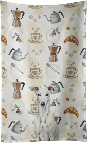 Vista 126 de Caroline's Treasures Afghan Hound - Toalla de cocina para barra de café, terciopelo frontal y lazo de algodón, lavable a máquina Sabueso afgano