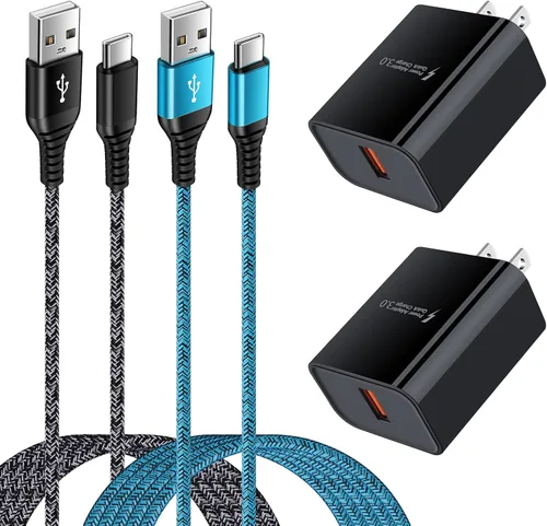 Vista 9 de Bloque de carga rápida USB C a A, cable de carga rápida compatible con Samsung Galaxy A23/A16/S24FE/S24 Ultra/S24 Plus/S23FE/S23 Ultra/S22 Plus/S10