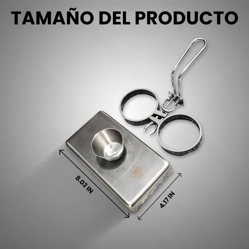 Vista 6 de Rattleware Anillos para huevos de acero inoxidable, grado comercial, cocción uniforme, mango resistente al calor, ideales para freír huevos