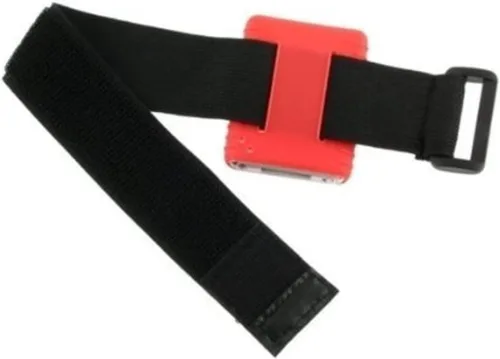 Vista 2 de Correa deportiva elástica universal ajustable para todos los modelos de iPod con funda de silicona o MP3 o cuero y bolsa multifuncional para brazo