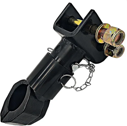 Vista 6 de Acoplador de remolque ajustable de cuello de cisne 2-5/16 "capacidad de tamaño de bola: 12500 libras, color negro Diseño de bloqueo de manga
