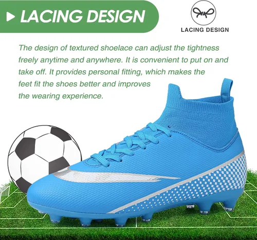 Vista 4 de CBUSTER Soccer Cleats Mens Women Outdoor Soccer Shoes for Big Boy AG TF