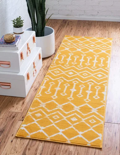 Vista 37 de Unique Loom Enrejado Marroquí Colección Trellis Geométrica Transicional Beige/Marfil Alfombra Área (10 pies 8 pulgadas x 16 pies 5 pulgadas)