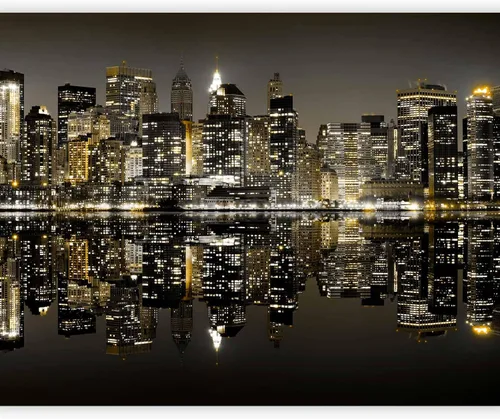 Vista 17 de artgeist Mural de pared Nueva York, 77 x 61 pulgadas, adhesivo autoadhesivo para pared, diseño de foto extraíble, decoración del hogar, paisaje