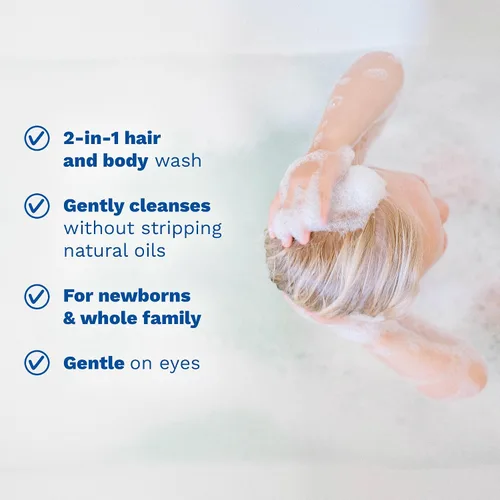 Vista 6 de Mustela Gel limpiador orgánico certificado – Gel de lavado natural para cabello y cuerpo con aceite de oliva y aloe vera – para bebés, niños