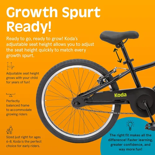 Vista 4 de Retrospec Koda Plus Kids Bike for Boys & Girls Ages 6-8 Years - Children's Bicycle, Adjustable Seat & Handlebars
