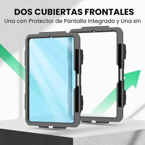 Vista 8 de SEYMAC para iPad Pro de 11 pulgadas Funda M5 2025/M4 2024, Funda Protectora Resistente a Prueba de Golpes con Protector de Pantalla, Soporte