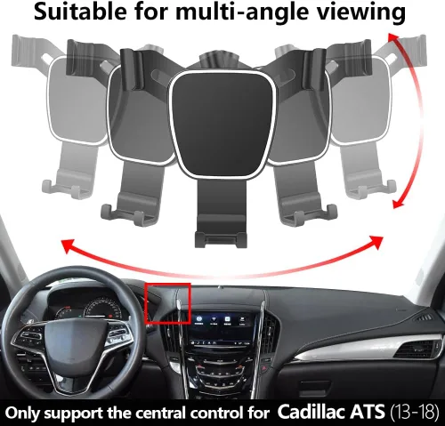 Vista 4 de Soporte para teléfono de coche para Cadillac ATS 2013-2018 Base de lujo Rendimiento Premium Accesorios para automóviles Soporte de navegación