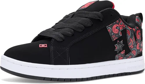 Vista 3 de DC Shoes Court Graffik - Tenis de skate para hombre Negro