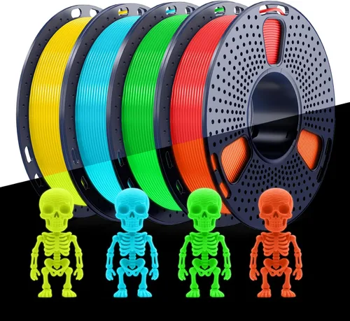 Vista 27 de SUNLU PLA+ 2.0 Filamento 0.07 in, paquete de carrete de 2.2 lbs, filamento de impresora 3D Pla Bundle-1kgx4-2230179
