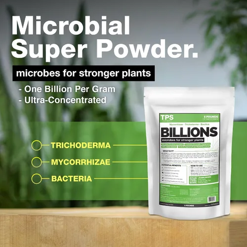 Vista 2 de TPS NUTRIENTS Billions Potenciador Microbiano Concentrado de Raíces, 100% Soluble en Agua con Micorrizas, Bacterias y Trichoderma, 5 Libras