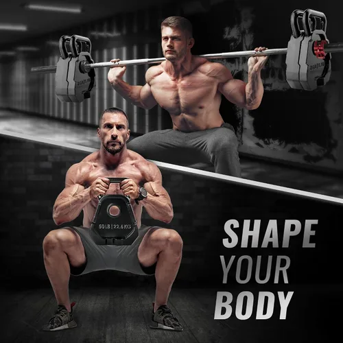 Vista 7 de Yes4All Kettlebell Special Shape, Upgraded &Multifunctional for Advanced Training, Solid Cast Iron Powder Coated, Anti Slip Handle Strength Training