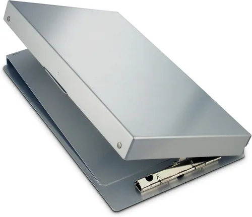 Vista 5 de Saunders Portaformularios Snapak de aluminio reciclado, tamaño de notas, Gris
