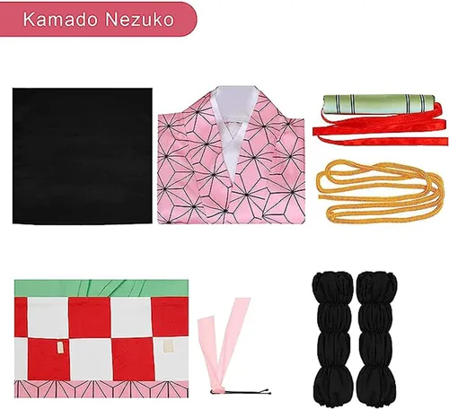 Vista 5 de Disfraz de anime para adultos, kimono, Halloween, Navidad
