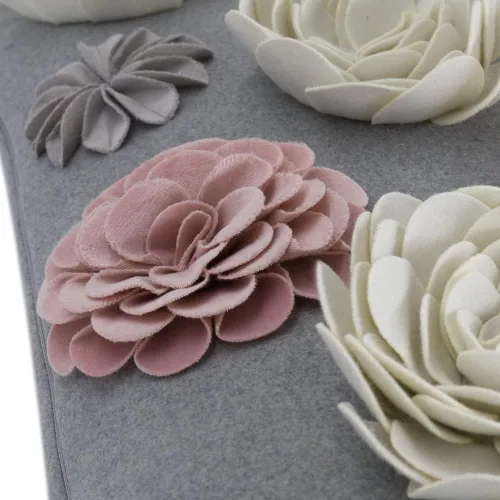 Vista 4 de King Rose - Funda de almohada para cojín de lana sólida 3D, 12.0 x 20.0 pulgadas