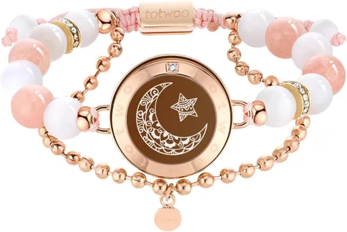Vista 12 de TOTWOO Pulseras táctiles de larga distancia con sol y luna para parejas