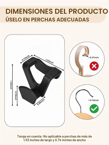 Vista 7 de Smartor Ganchos Conectores para Perchas de Ropa Paquete de 30, Almacenamiento y Organización de Armario como Perchas que Ahorran Espacio, Gancho