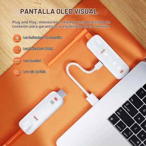 Vista 2 de TIMBOOTECH Receptores y transmisores inalámbricos HDMI 2 con pantallas LED