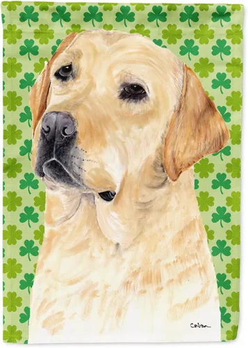 Vista 284 de Caroline's Treasures SS4442GF Affenpinscher Bandera de jardín con retrato de trébol del día de San Patricio para buzón, bandera decorativa