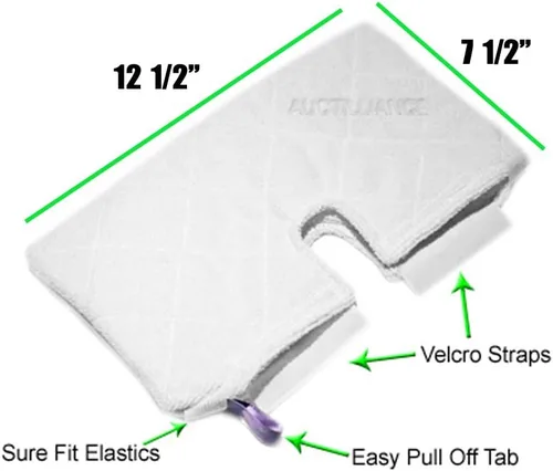 Vista 2 de Astar ® 3 Shark Euro Pro Pocket Steam Mop Compatible Almohadillas de bolsillo de repuesto Europro microfibra S3501 S3601 S3901