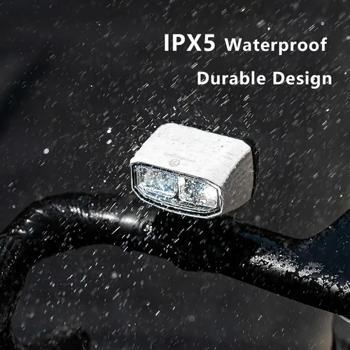 Vista 5 de Barra de luz para faros delanteros de ebike 830/1080 lúmenes, luces LED delanteras para bicicleta de noche, recargable, IP65, impermeable, 2 Blanco