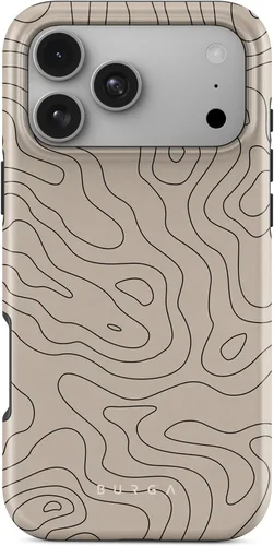 Vista 54 de BURGA - Funda p/teléfono compatible con iPhone 13 Pro, carcasa rígida híbrida de 2 capas + Funda protectora de silicona, almendras latte a lunares