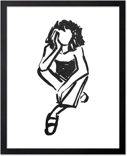 Vista 156 de Poster Master Faces Poster - Retro Women Print - Portrait Art - Sketch Illustration - Abstract Artwork - Woman Design - Chic Boho Design - Great