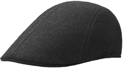 Vista 14 de meioro Gorra plana de verano para hombre, tejido de paja de lino, de algodón, transpirable, Gatsby Irish Cabbie Ivy Cap Caqui