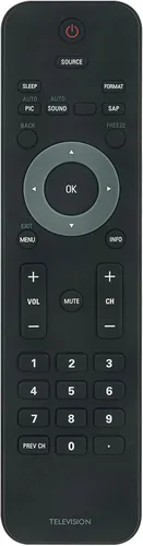 Vista 7 de URMT34JHG001 312124000730 Reemplazo remoto para Philips TV 32PFL3504DF7 32PFL3505D 32PFL3505D/F7 32PFL3505DF7 32PFL3506 32PFL3506/F7 7 32PF.