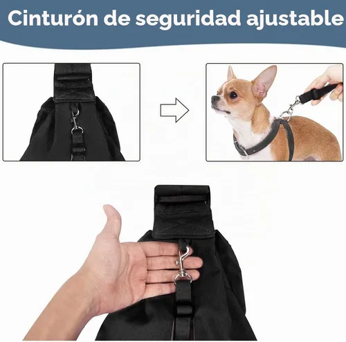 Vista 3 de Lukovee Correa para Mascotas, Correa para Perros Sin Manos, Correa Ajustable con Correa Acolchada, Bolsa de Hombro Transpirable de Algodón, Bolsa
