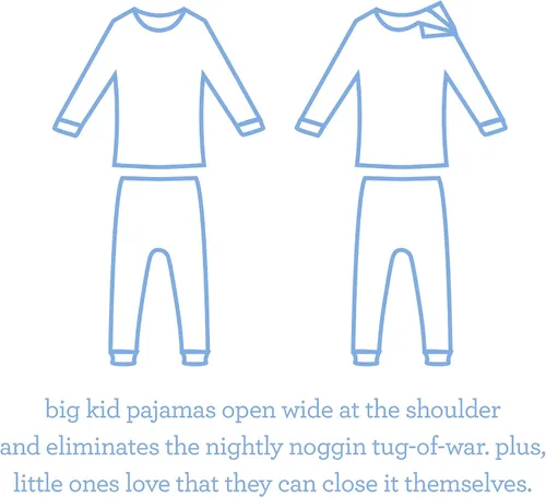 Vista 6 de Magnetic Me Conjunto de pijama modal suave de 2 piezas para niños y niñas con cierre magnético fácil