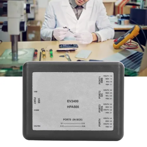 Vista 3 de Caja de reparación de batería, SMB Comm Box EV2400 Caja de depuración de detección de batería con cable de conexión, con módulo regulador de voltaje
