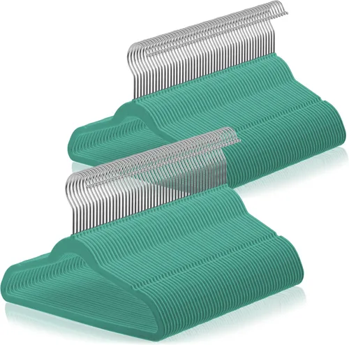 Vista 11 de Casafield 100 perchas de terciopelo para niños, tamaño de 14 pulgadas, color negro