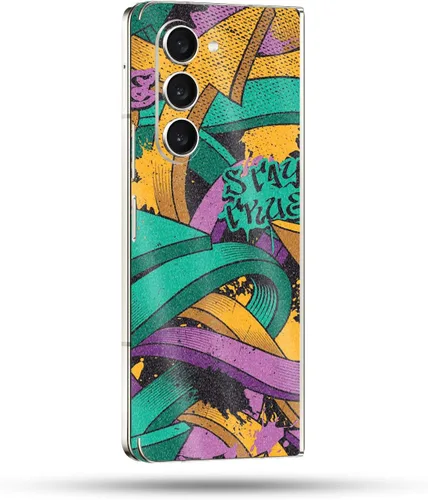 Vista 34 de MightySkins Skin compatible con Samsung Galaxy Z Fold 5 - Puppy Fall Funda protectora de vinilo duradera y única Fácil de aplicar, quitar