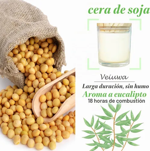 Vista 3 de 12 velas de soja de 6 onzas, juego de velas perfumadas a granel de eucalipto, velas de aromaterapia, velas perfumadas para aliviar el estrés