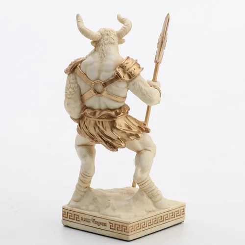 Vista 4 de Veronese Design Figura de resina minotauro de criatura del laberinto