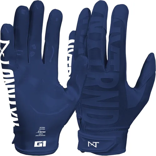Vista 28 de Nxtrnd G1 Pro - Guantes de fútbol americano para hombre, guantes de receptor pegajosos para adultos