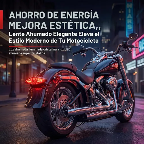 Vista 4 de Luz trasera universal de 15 ledes para motocicleta