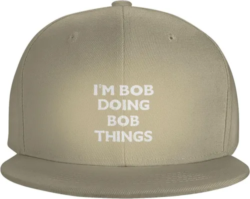 Vista 2 de Im_Bob_Doing Bob Things Logo Baseball Cap Baseball Hat Adjustable Outdoor Hip Hop Shading Caps Unisex