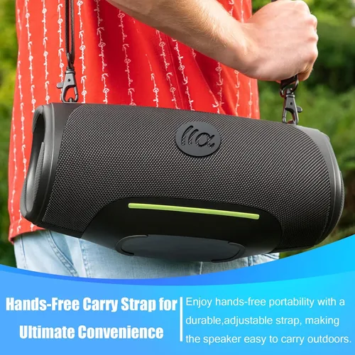 Vista 2 de TAZATA Altavoces Bluetooth inalámbricos para exteriores, sonido fuerte de MAX-negro