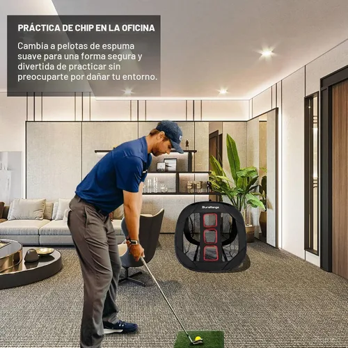 Vista 9 de DURARANGE Red de astillado de golf emergente: ayuda definitiva de chip de entrenamiento para precisión y distancia, al aire libre Práctica