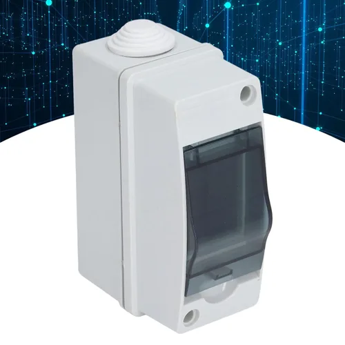Vista 9 de Caja de protección de distribución de 8 vías, IP65 2 riel DIN impermeable, transparente, caja de conexiones de distribución para disyuntor de pared